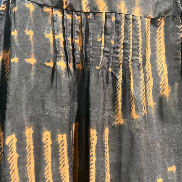 Anthropologie Tiny Mid Dress Navy and Blue Boxy - Picture 2 of 4